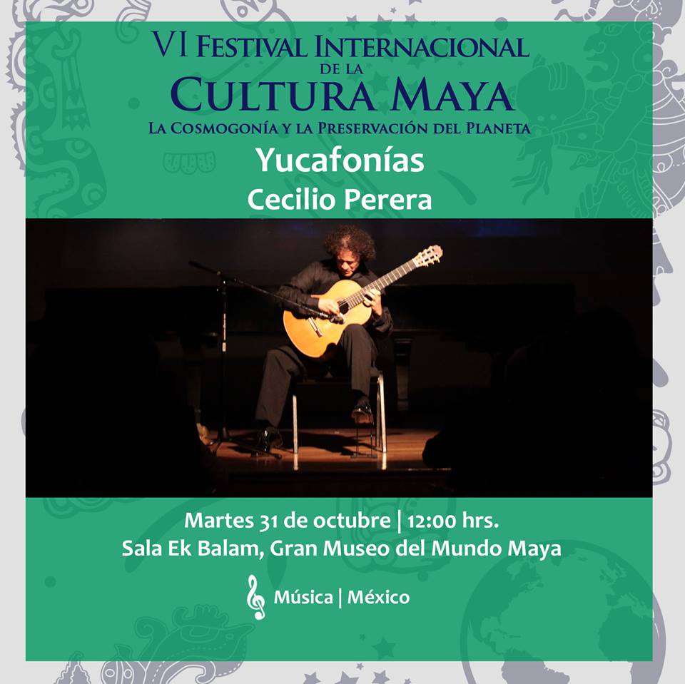 hiexmerida's tweet photo. El virtuosismo del yucateco Cecilio Perera se plasma en las "Yucafonías". 

¡No te lo pierdas! #FICMAYA https://t.co/v8zpyh4RBg