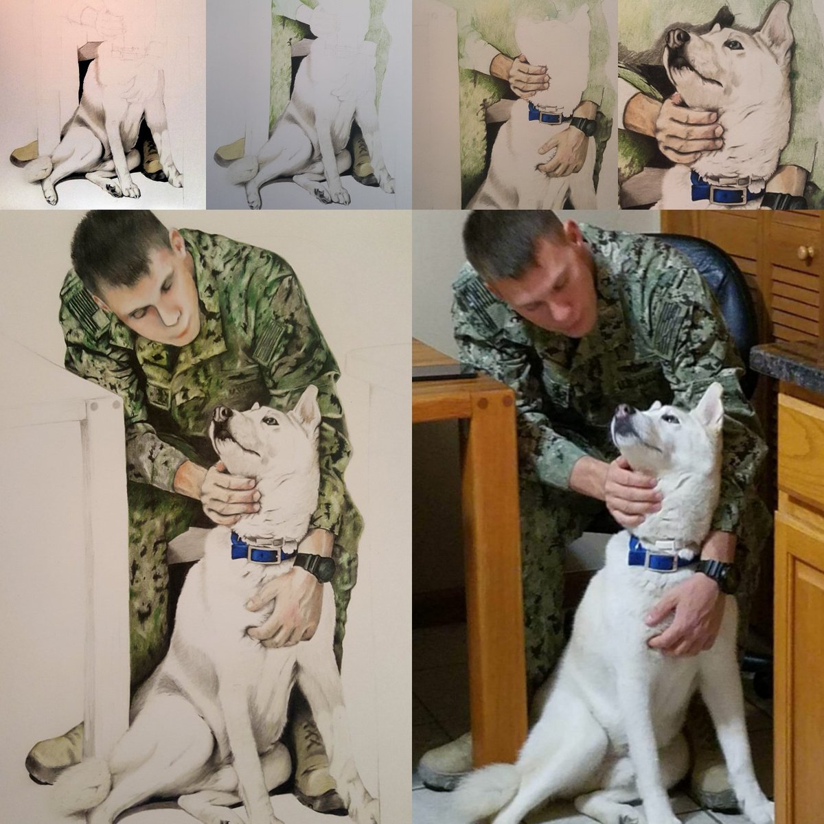 My most recent commission winging it's way to its owner - a gift for her boyfriend ❤ how lovely! Don't forget I draw pets, not people 😂👍