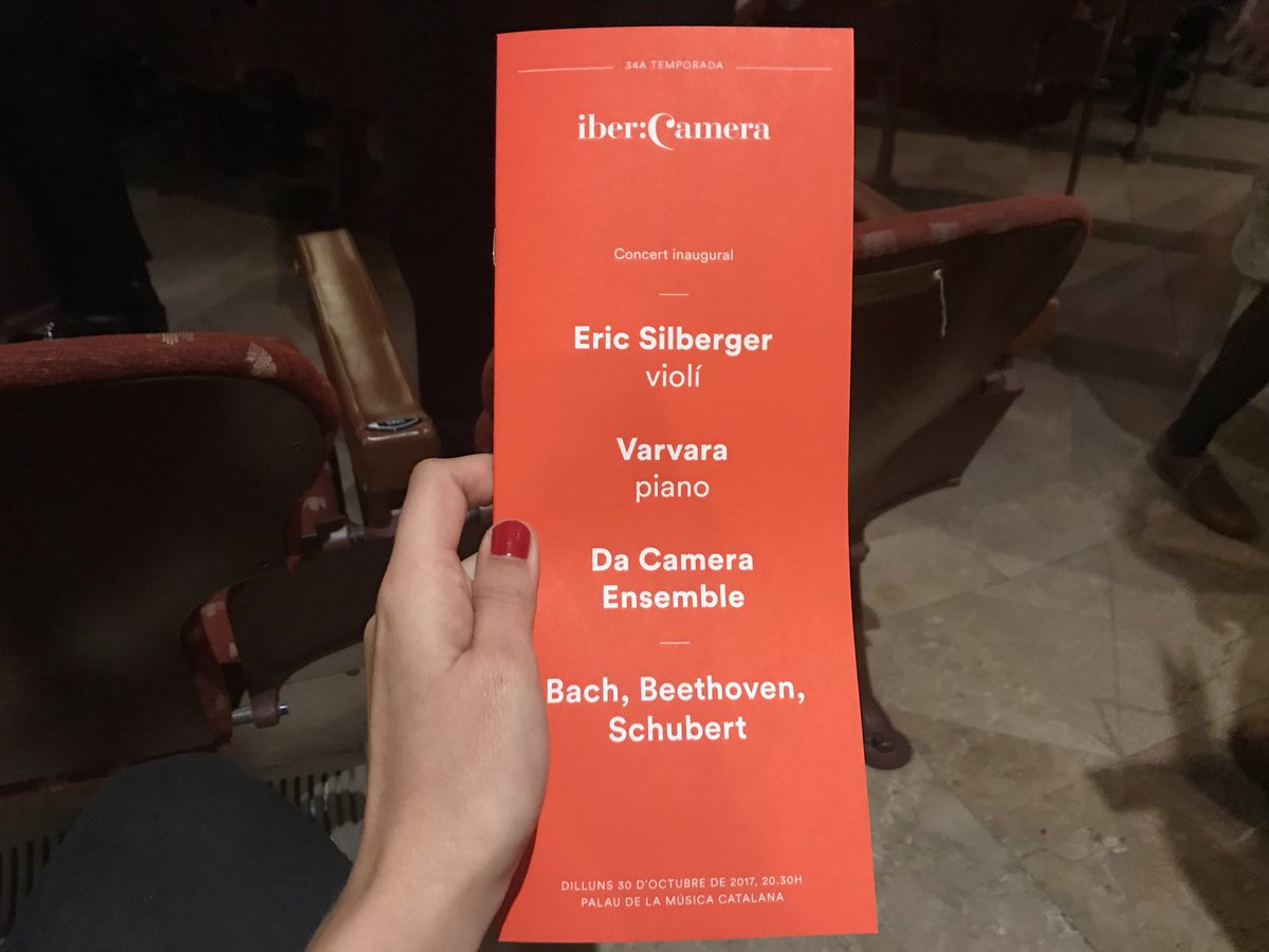 annadefez's tweet photo. Al Palau de la Música Catalana avui hi ha concert inaugural de la temporada #Ibercamera #latruita #bach #beethoven #schubert https://t.co/RvvKFKVBS6