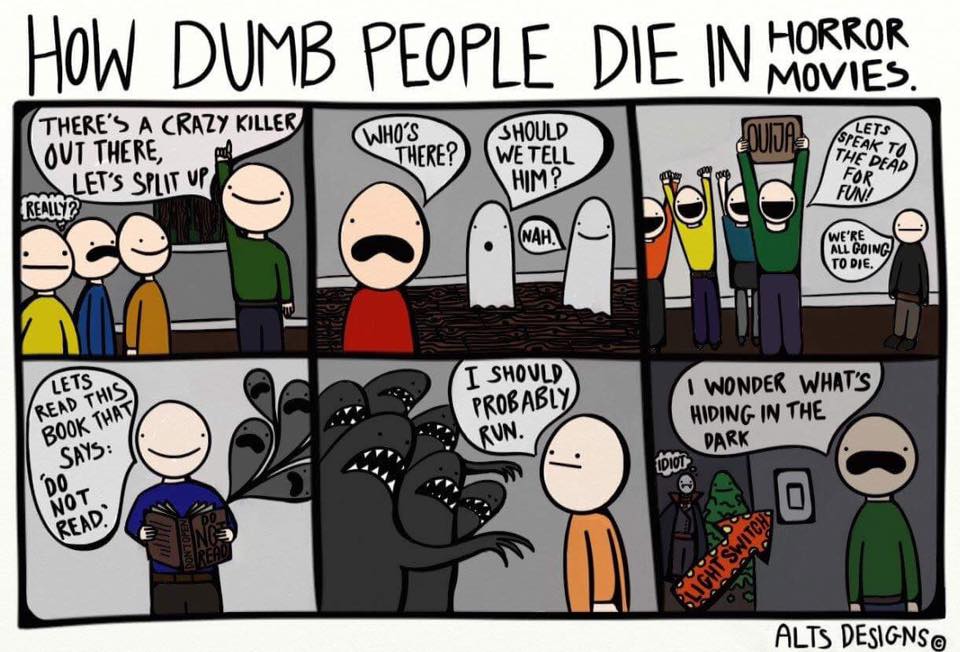 DesignsAlts's tweet photo. HAPPY PRE-HALLOWEEN 
#halloween #spooky #Horror #dumbwaystodie https://t.co/qL0oDnA9ad