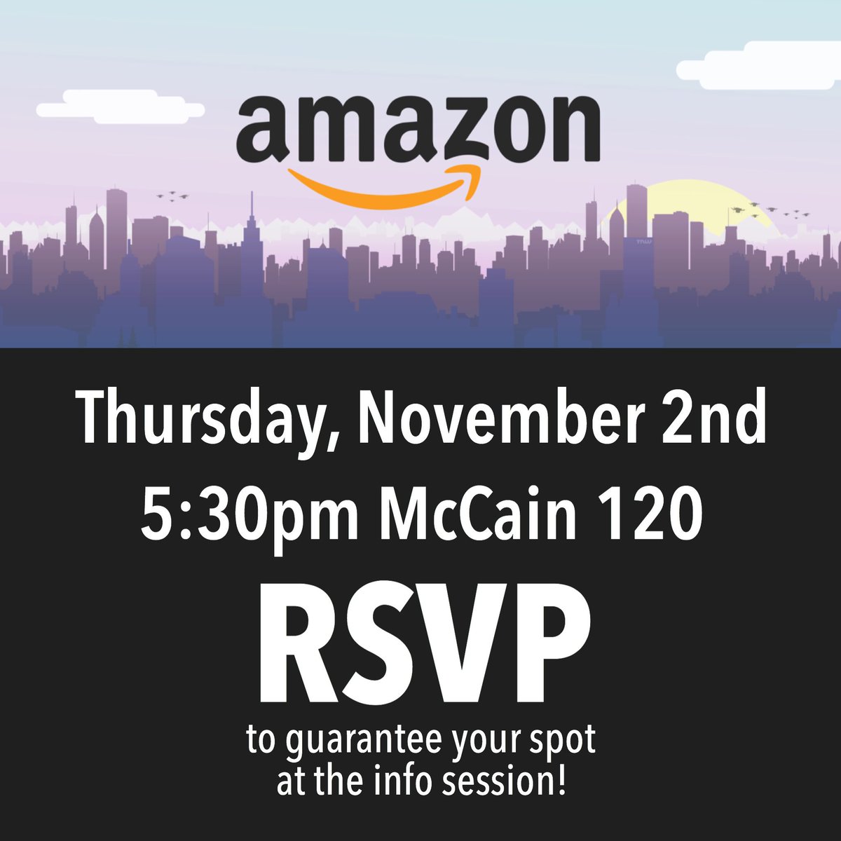 IISEmsstate's tweet photo. Melinda Au from Amazon will be here this Thursday for an Amazon info session! RSVP here ➡️ https://t.co/hxPTkH7ucy https://t.co/DNX3IRVbHF