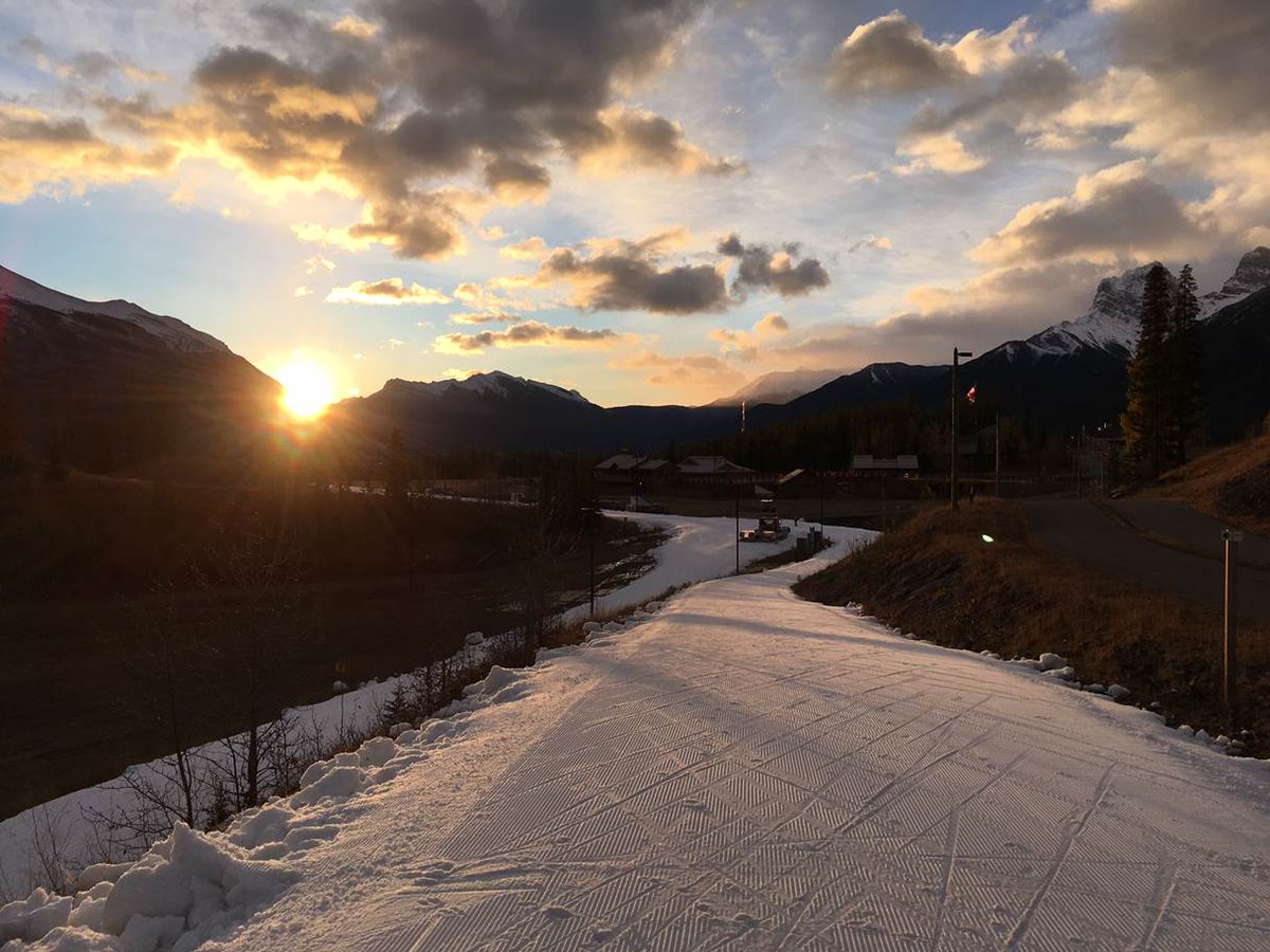 Albertaparks's tweet photo. On October 21, @CanmoreNordicPP 's Frozen Thunder opened for competitive athletes and the general public! Read more: https://t.co/klA8VZxkBm https://t.co/BqD3FO00tS