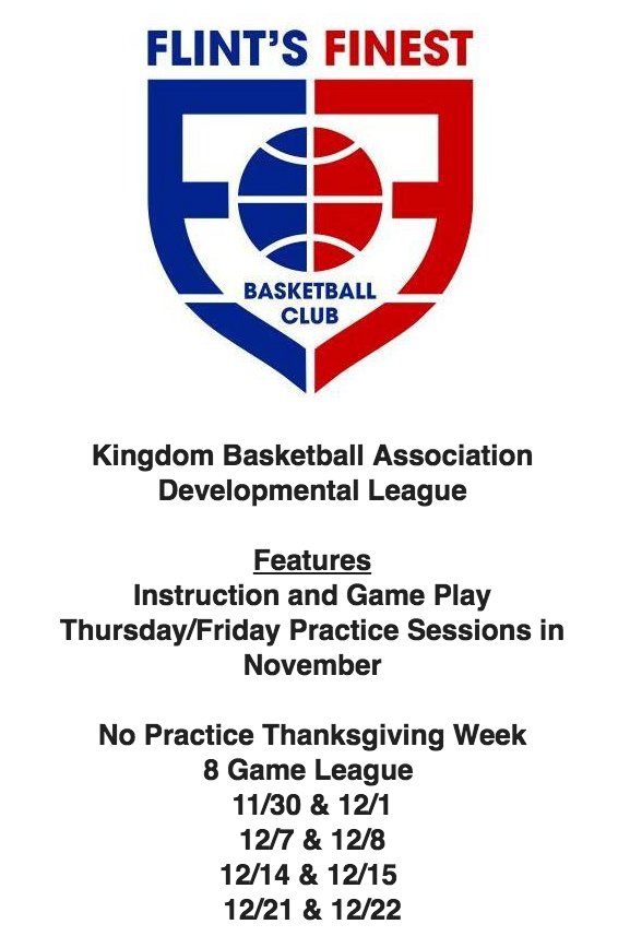LouLobsinger's tweet photo. #FlintsFinest Developmental #Basketball League!  Nov &amp; Dec 2017.  See @FlintsFinestBB for more information. https://t.co/2z0elmtg4R