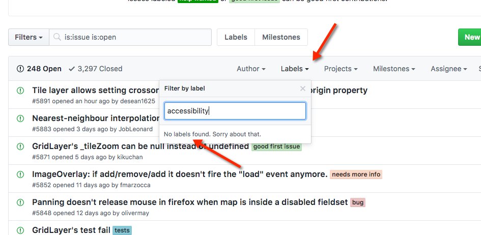 Thinking about adopting a 3rd party open source solution? If they don't have an #accessibility Github label it may be a warning sign. #a11y