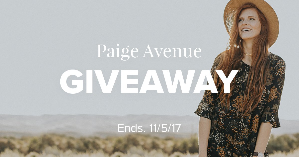 janedeals's tweet image. Trick or treat, smell my feet, give me a giveaway from Paige Avenue. Five $100 gift cards are up for grabs! Enter: {vryjn.it/paigeave-tw}