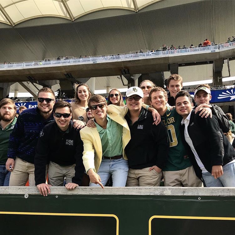 BaylorSigEp's tweet photo. Football games with these gents makes 0-8 BEARable! #rushsigep #footballszn #gobears #backthebears https://t.co/T0F1xEGqPR