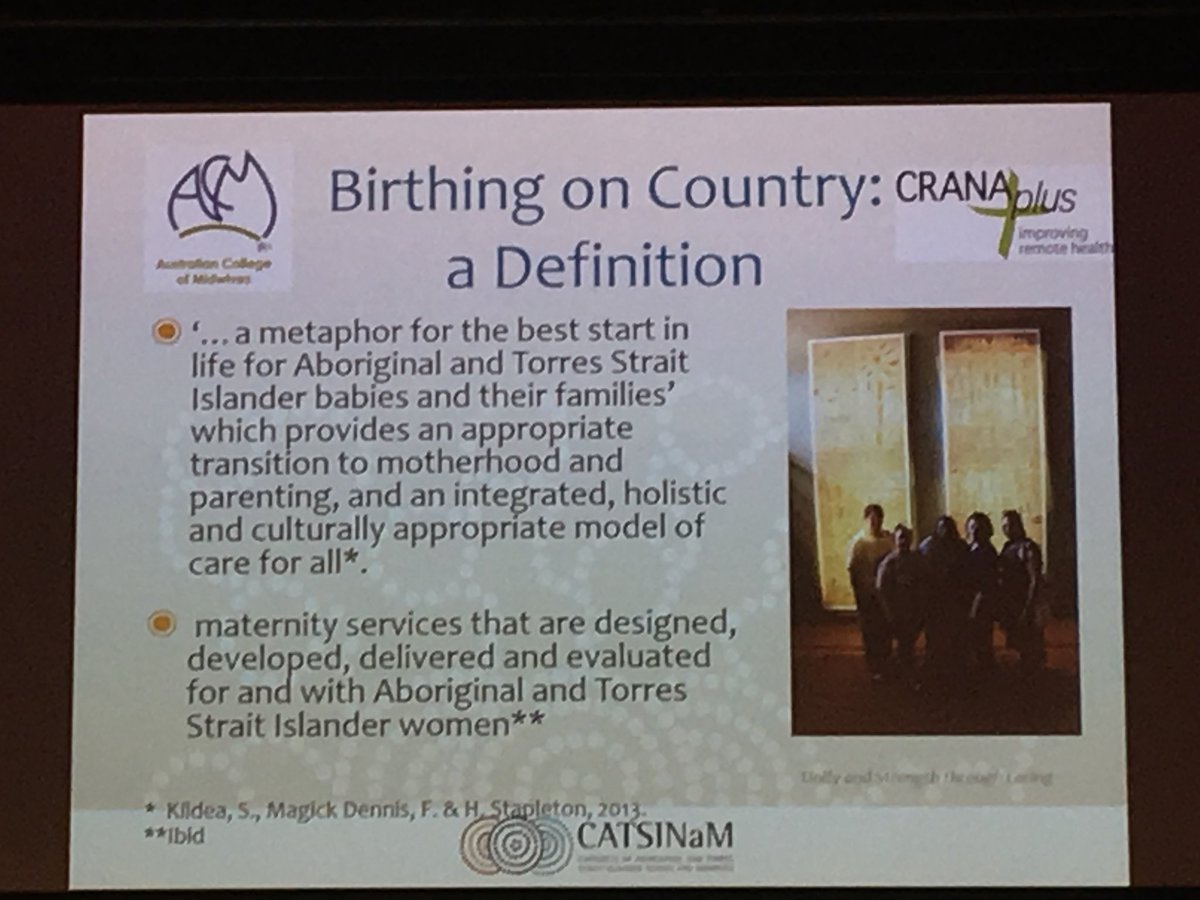 hannahdahlen's tweet photo. Birthing on country is about belonging 🙏🏽❤️ #ACM2017 @CATSINaM https://t.co/Uz3nVVf4el