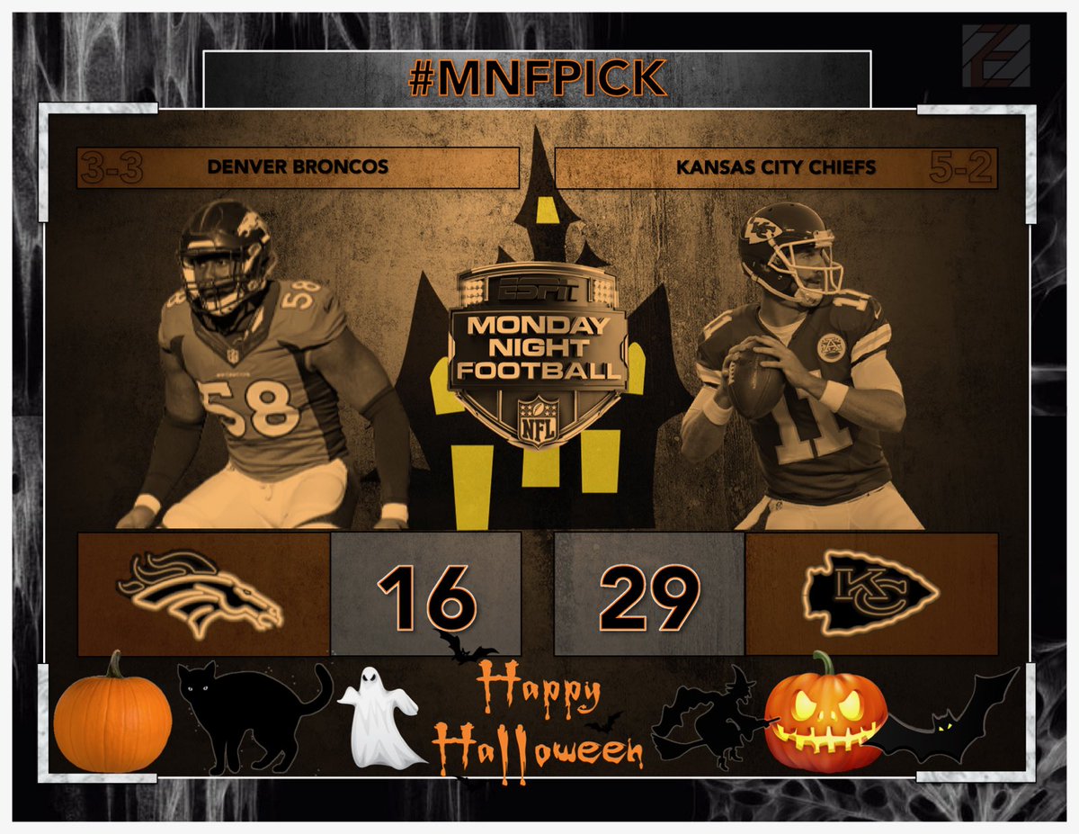 ZCarlyle's tweet photo. Unless Trevor Siemian dresses up like a quarterback for Halloween, the Broncos will lose this game. #MNFPick #HappyHalloween https://t.co/NI3DiZU6cc