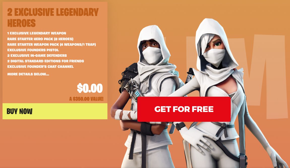Fortnite Founders Pack Sale