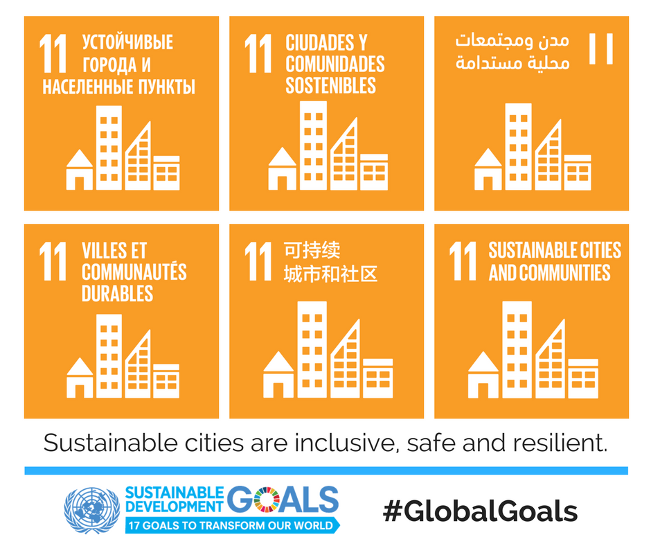 UN's tweet photo. Tuesday is World #CitiesDay! Making cities inclusive, safe, resilient &amp; sustainable is 🔑 to #GlobalGoals. More here: https://t.co/J1MlvnbZKh https://t.co/LGxzY1c6jB