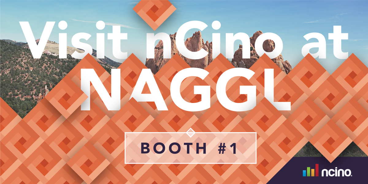JuliaDBowen's tweet photo. Calling all #SBA lenders! @ncino will be attending the @naggl7a conference in Colorado Oct 30 - Nov 1. Visit us at booth #1 and say hello! https://t.co/LTFuhsjTLK