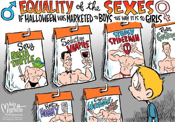 BHumankindShop's tweet photo. Ain't that the truth!?! Which retailers are doing it differently this year? #AndyMarlette #halloween #genderstereotypes https://t.co/rnA3dd12KM