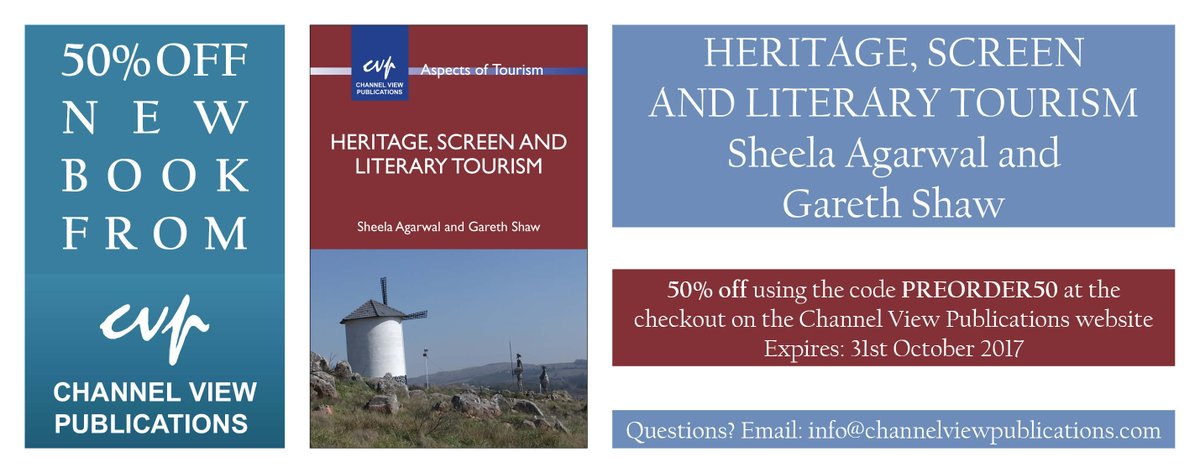 Channel_View's tweet photo. New book examines the main issues and concepts relating to #heritage, screen and literary #tourism https://t.co/ZhOBkK4ZmE #HSLT https://t.co/HNylytqcv1