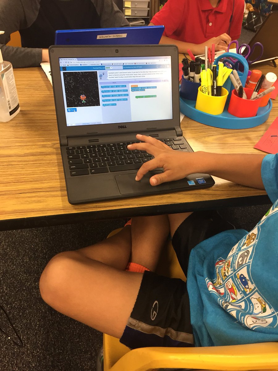 RanchoElem's tweet photo. Mrs. Portnoff’s students coding this AM. Well-done! #SVInnovates https://t.co/3lBy05DUu4