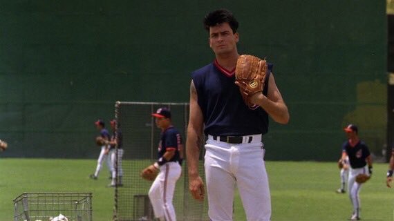 BaseballQuotes1's tweet photo. They say you're a pitcher, but you sure ain't much of a dresser. We wear caps and sleeves at this level, son! -Major League https://t.co/JJOWNLc2EM