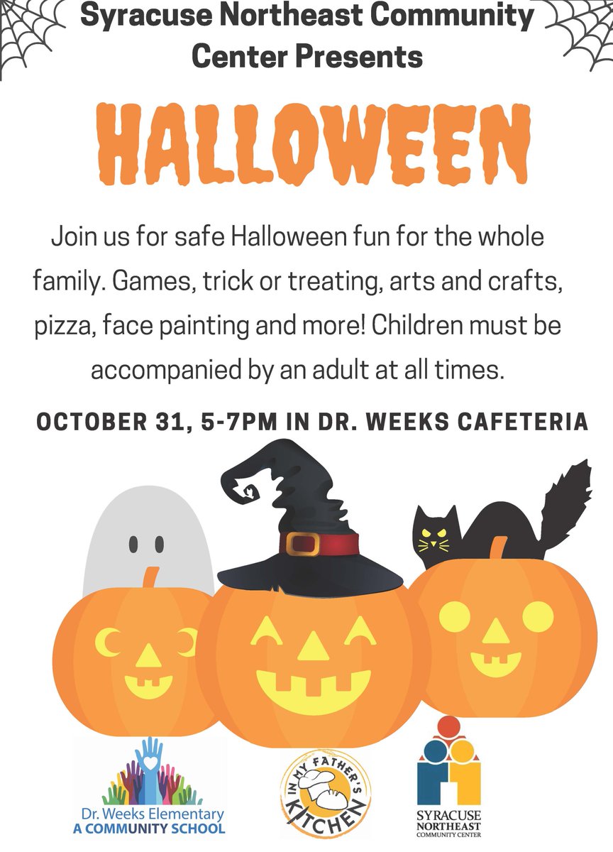 ELUCNY's tweet photo. Happy Halloween Eve! It's not too late to #volunteer for this family-friendly event at the @SNCCSYR . Contact Shavel @uwcny for more details https://t.co/0rSuvhjzmS