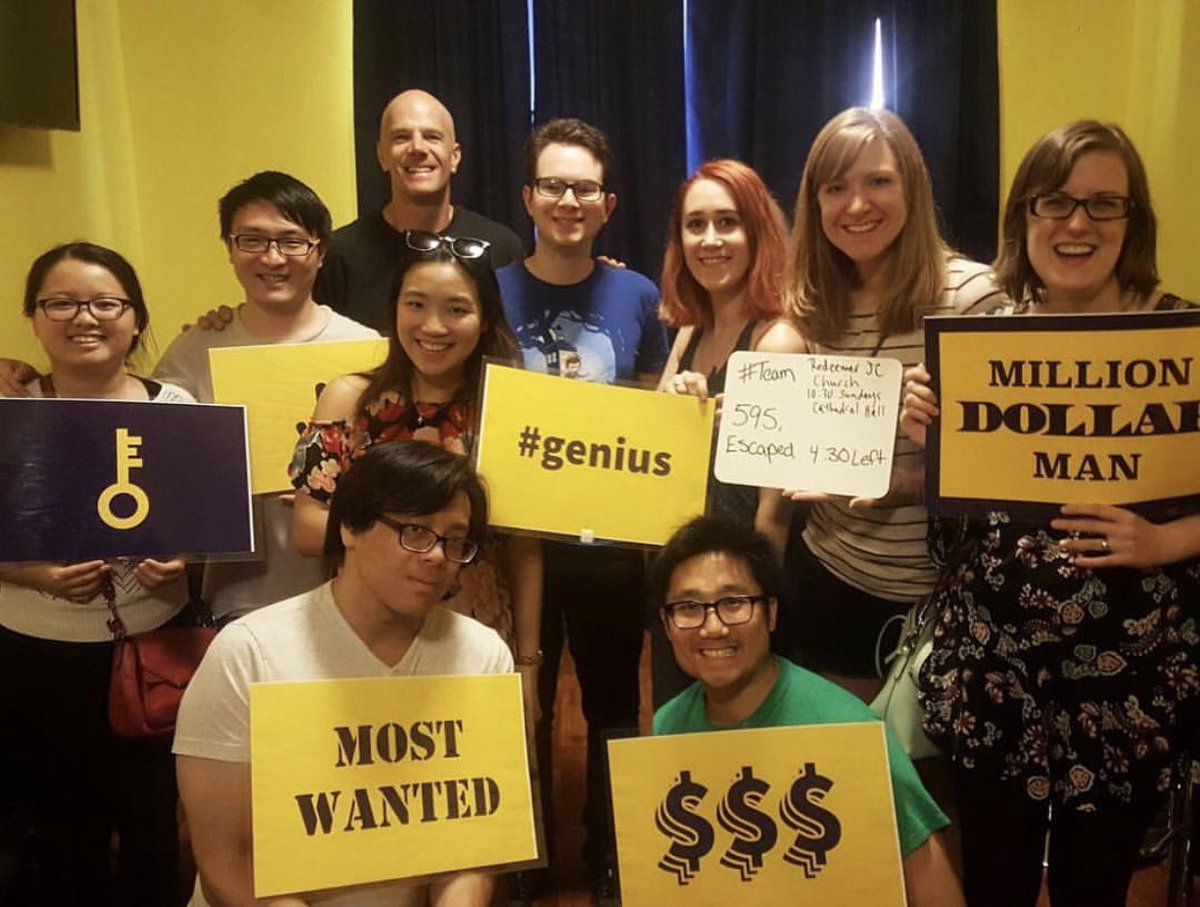 They made it out with 4.5 minutes to spare! Can you solve the Grand Theft Jersey City escape room as well as these guys?! 🔐💰 <a href="/PuzzleOutRoom/">Puzzle Out Room</a>