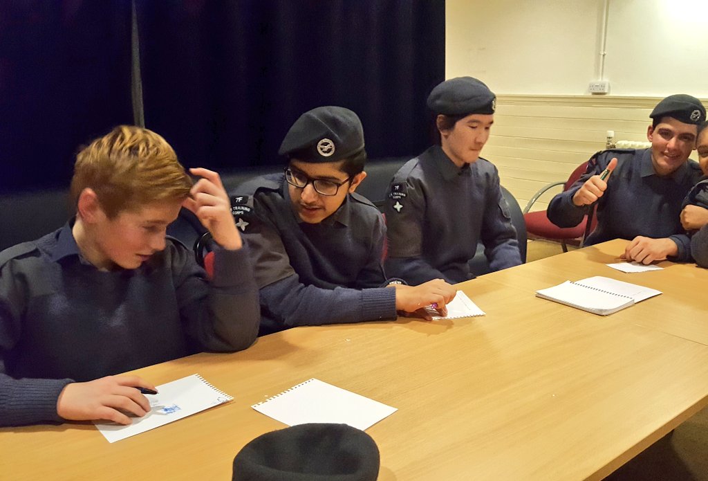 Tonight we set #goals that are practical and achievable. This is step one in planning a cadet's career! #MondayMotivation <a href="/MerseysideWing/">Merseyside Wing</a>