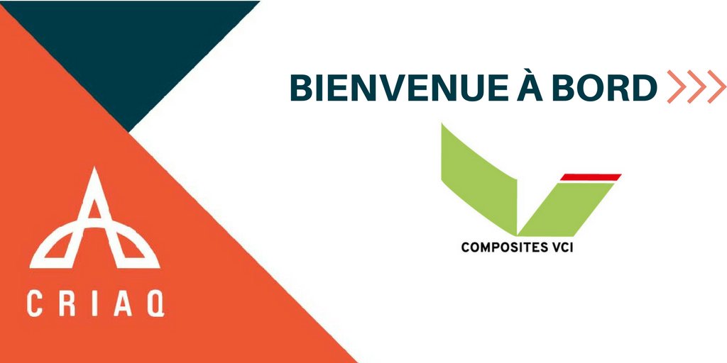 CRIAQ_aero's tweet photo. Bienvenue à bord à @CompositesVci que nous avons le plaisir de compter comme nouveau membre du #CRIAQ ! #Cdninnovation #aeroinnovates https://t.co/zj8sbKBINS