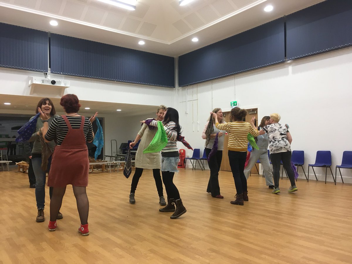 Making the most of all the space at practice tonight to go through one of our sillier dances - The Buffoon #spotthebuffoons