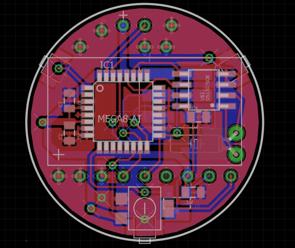 hackaday's tweet photo. Student shares progress on LED wristwatch over on #HackadayIO: https://t.co/Wt7WzknwWC #SquareInchProject https://t.co/VweWMuMnPj