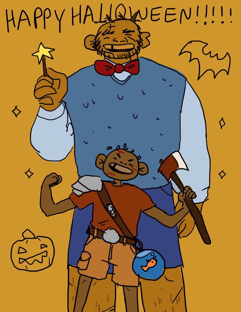 MagsAndAngo's tweet photo. "Happy Halloween, everyone!!!!!" https://t.co/4Evmxc5brm