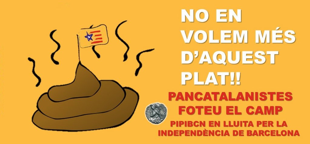 nibey_se's tweet photo. @karkinyolis @jotainiesta @batlander1 @moydehuelva @msj_q @jaralezo @mejoreszasca @omnium CAT ens vol destruir. #CATensRoba FORA OPRESSORS PANCATALANISTES
#PIPIBCN EN LLUITA X LA LLIBERTAT DE #BARCELONA
DONEC PERFICIAM https://t.co/c2J3BKI2vu