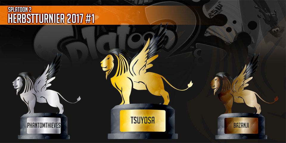 TheRisingLeague's tweet photo. Herbstturnier 2017 #1 (🎮 Splatoon 2)
Bracket: https://t.co/fviVHqqaOg

1. Tsuyosa
2. PhantomThieves
3. Bazanji https://t.co/L3ZsanqWco