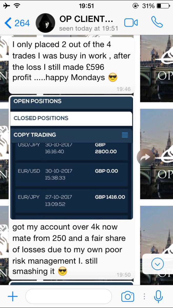 RobOpulence's tweet image. Great day for our clients on binary with 3/4 to start our week off! Profit can make Mondays that little bit more bearable!🍾