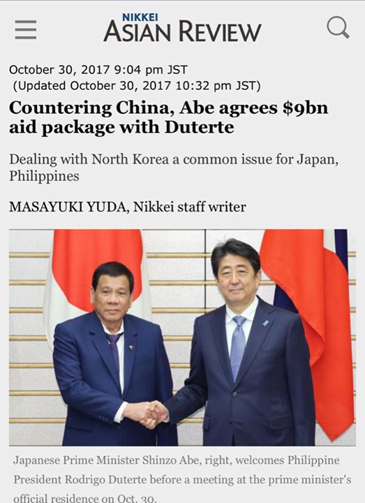 ThinkingPinoyPH's tweet photo. PH GETS $9-B AID PACKAGE FROM JAPAN

Kasalan mo na naman ito, Rody Duterte! 

Sumosobra ka na!!! https://t.co/qMuzWHcq9e https://t.co/BPqhYilzut
