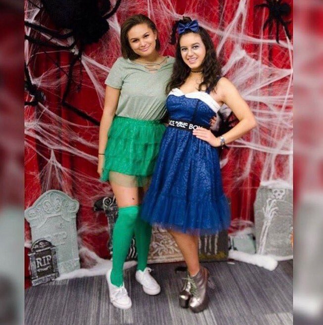 KeyElementsPR's tweet photo. Client @misslelabrown and client @amberromero99 having a #reallygoodtime at @radiodisney during the #halloween show on Saturday night. https://t.co/JjhhcwAL1i