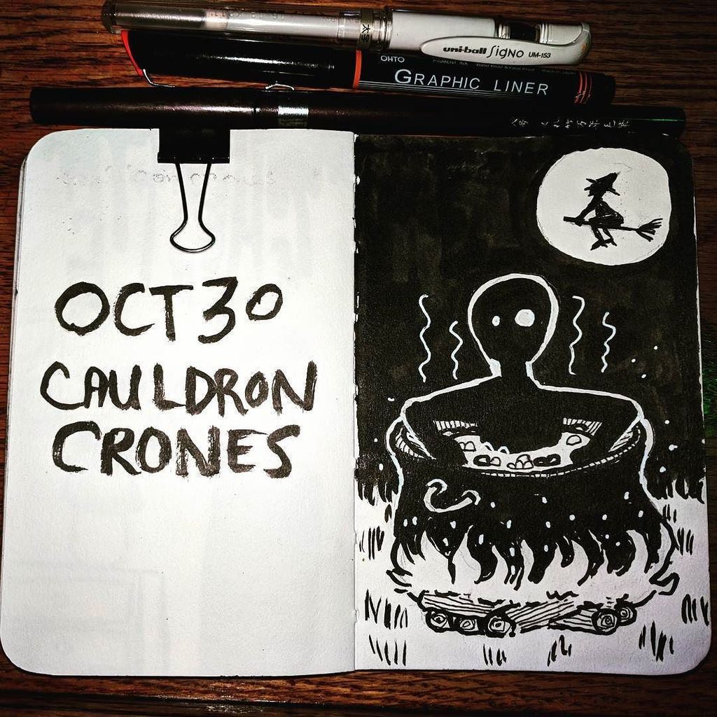ivoryocean's tweet photo. That is definitely not a hot tub, Ghostie... #inktober2017 + #drawlloween2017 #cauldroncrones #shadowdude #ghostie… https://t.co/gh5DZEYNRP https://t.co/bwJLFtzCFt