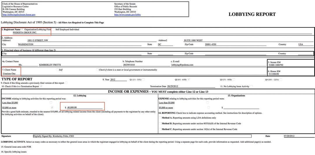 MichaelCoudrey's tweet photo. BREAKING: Documents CONFIRM Podesta Group worked to influence US government on behalf of Russian government controlled Uranium One! https://t.co/hAUzKU9UfE