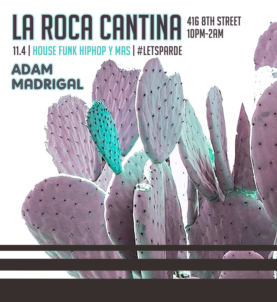 Adam84Madrigal's tweet photo. Making a return this Saturday at La roca cantina! Playing solo from 10 til 2 #letsparde https://t.co/U0PVDohtEr