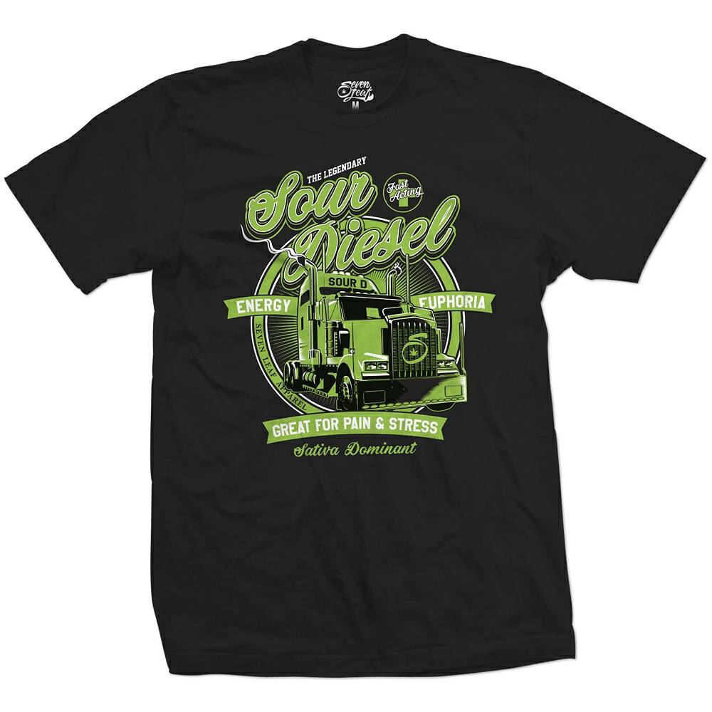 SevenLeafLife's tweet photo. New Arrival! The Sour Diesel Cannabis Strain T-shirt. Link go to https://t.co/6rc5mAicb9 😊✌
#weed #marijuana #cannabis #strain #apparel https://t.co/fO40rNBms2