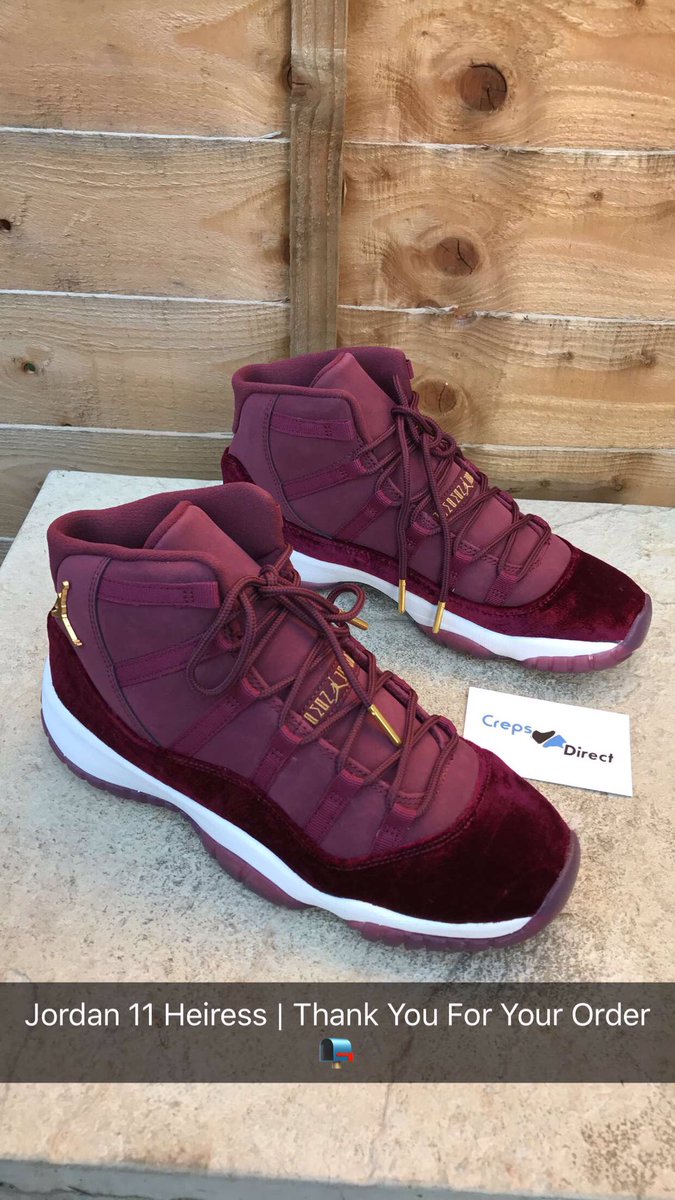 CrepsDirect's tweet photo. Snapchat @crepsdirect #jordan11 #j11heiress #airjordan11 #nike #sneakerhead #yeezy #kanye #hypebeast #vogue #PlayStationPGW #hntm https://t.co/AxvEQJGwFZ