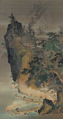 生涯を通じて、鵜飼を描いた作品を数多く残した川合玉堂。 なかでも
