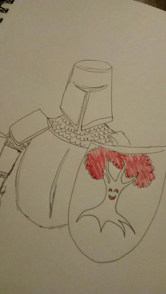 CaptSprinkles7's tweet photo. Quick drawing of the Knight of the Laughing Tree.
#Inktober #asoiaf #Knightofthelaughingtree https://t.co/ERSlEGvVs6