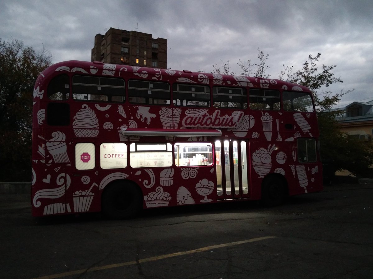 tbalayan's tweet photo. #Yerevan #coffeebus is about to start it's journey https://t.co/2rVa5I3eDA