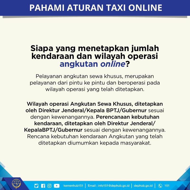 KementerianESDM's tweet photo. Ada yang pengguna transportasi online? Jangan kudet sama aturan dr PemRI yang terbaru nih. Simak FAQ berikut: #pahamiaturantaxionline  🛵🚕🚗 https://t.co/Ibot2mHzgv