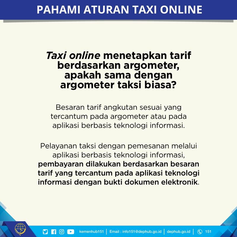 KementerianESDM's tweet photo. Ada yang pengguna transportasi online? Jangan kudet sama aturan dr PemRI yang terbaru nih. Simak FAQ berikut: #pahamiaturantaxionline  🛵🚕🚗 https://t.co/Ibot2mHzgv
