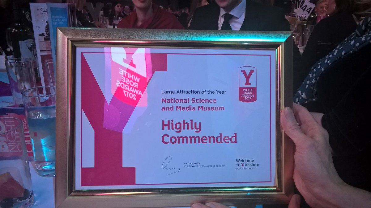 Chuffed to be highly commended tonight and well done @fountainsabbey #WRA2017
