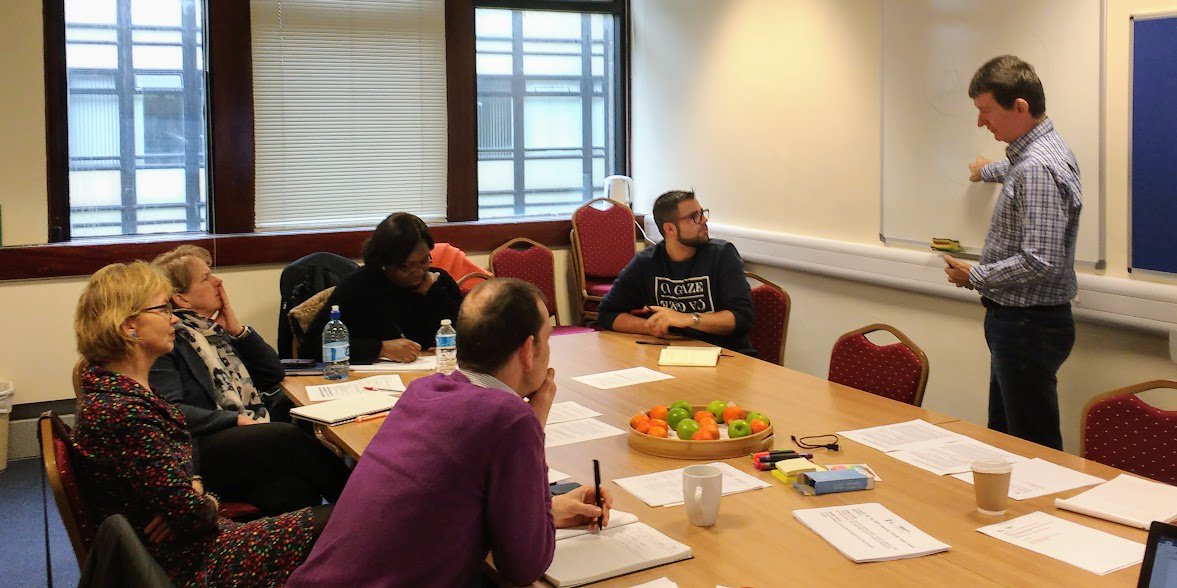 TrueNTH_MSW's tweet photo. Deep in thought today discussing all things to do with #elearning with @designedlearnin @EilisMcC1  @c_flannagan @red_rag  @SeanOC_PhD https://t.co/WVhXS46rLq