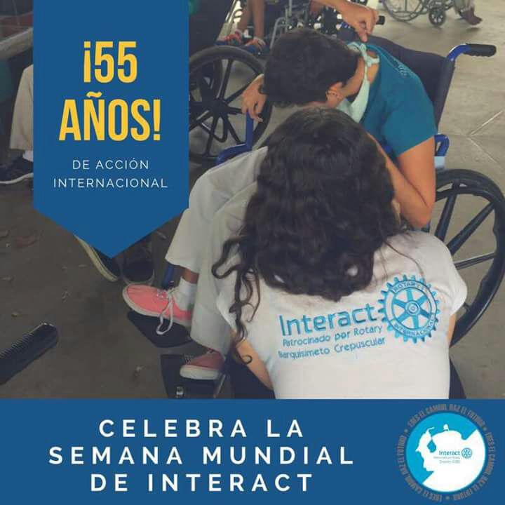 InteractLas's tweet photo. "MÁS QUE UNA ELECCIÓN, UNA FORMA DE VIDA." #InteractWorldWeek #Distrito4980 https://t.co/xUzLvHvtFr