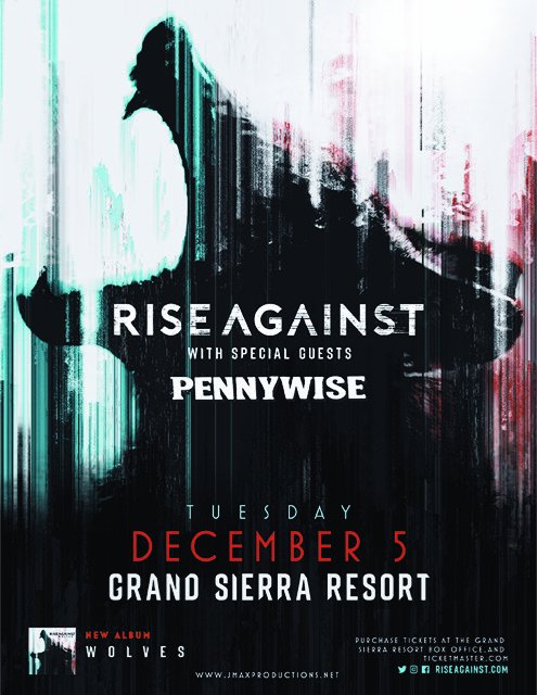 riseagainst's tweet photo. Join us at @grandsierra in Reno on 12/5 with @Pennywise + @altaz933 4th Annual Ugly Sweater Holiday Party in Mesa on 12/11! https://t.co/gacN6L7E95 https://t.co/B7IUqd6FkD