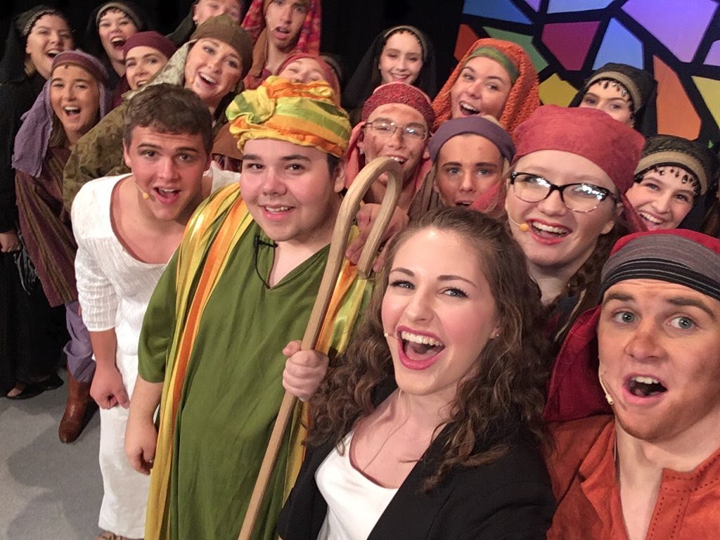 dramawla's tweet photo. Every #Joseph show we take a few "Family Selfies." Here are a few so far! See you this weekend - get tickets at https://t.co/5XY3QNBTnF! https://t.co/kFl2nWvOxM