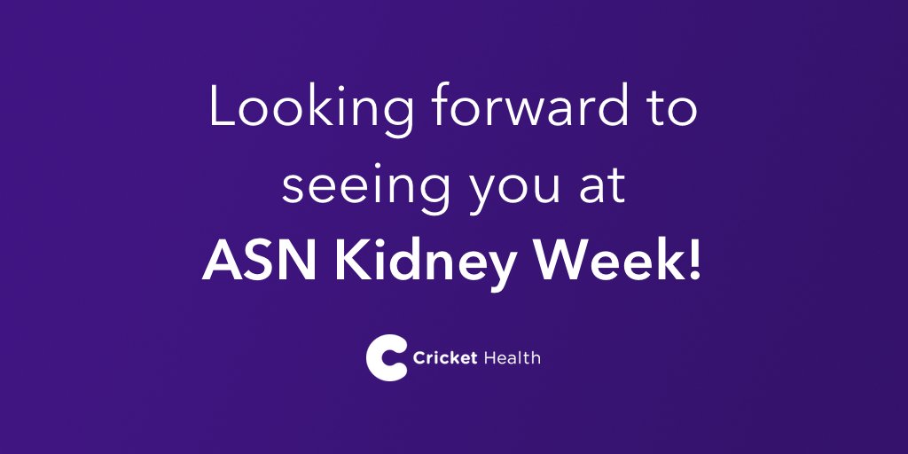 InterwellHealth's tweet photo. Cricket Health will be at #KidneyWk! Looking forward to talking w more of you about improving CKD outcomes and transitions. https://t.co/gkKiD7A4Jv