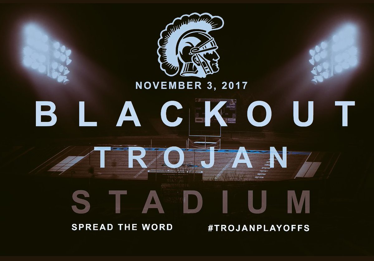 JHS_FANS's tweet photo. EVERYBODY COME OUT AND SUPPORT OUR BOYS!😈🖤 #TrojanNation #TrojanPlayoffs https://t.co/3qbwFa9k4X