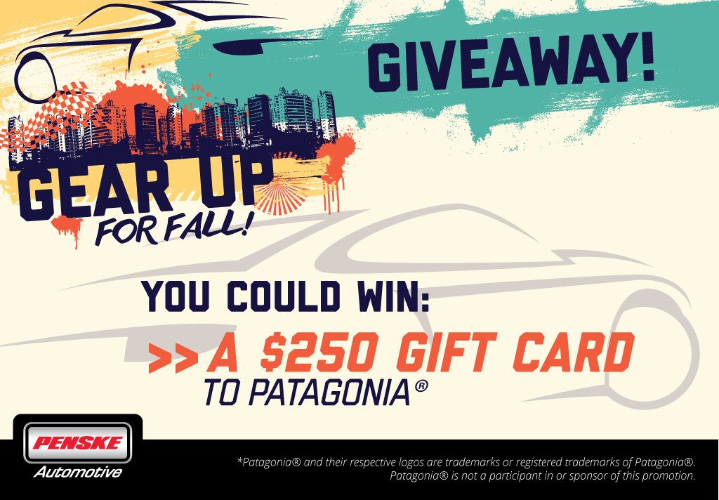 PenskeCars's tweet photo. Our fall giveaway is almost over! Follow us on IG @penskecars and comment #GearUpForFall to enter! https://t.co/wY8QdQAObw