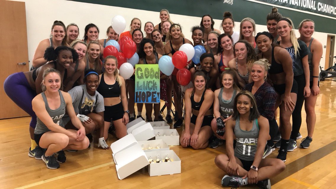 Good luck, Hope! She’s headed Bulgaria for the tramp &amp; tumbling world championships! #teamusa #bayloracro #worldchampionship #gymnastics